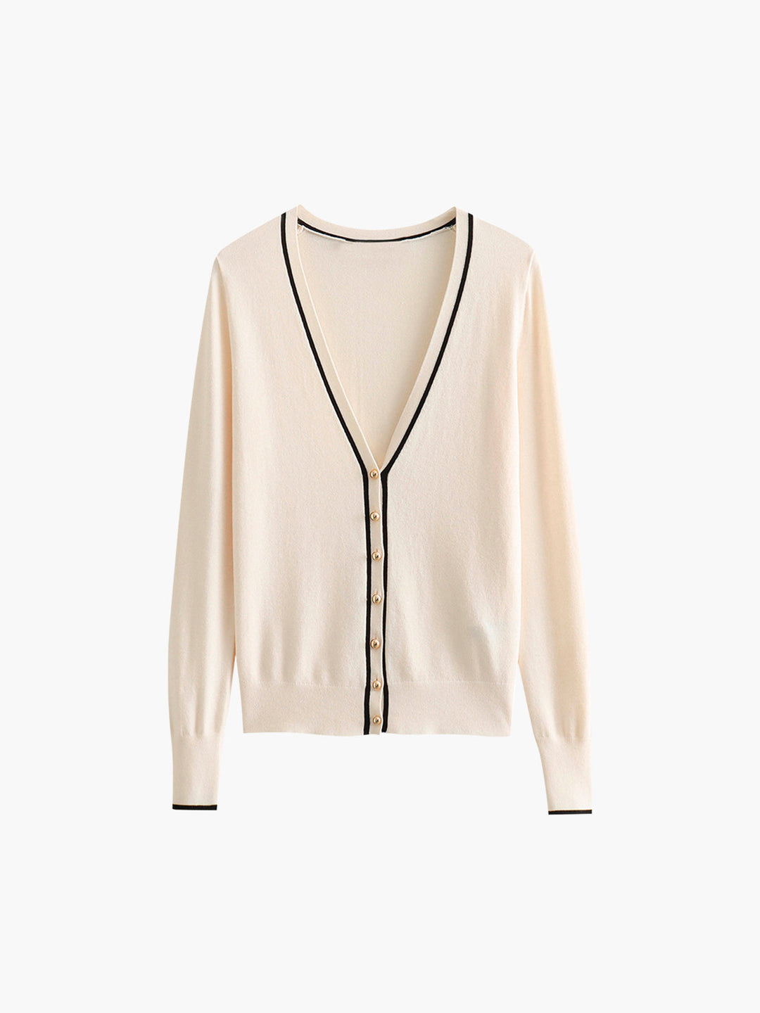 Nakışlı süslemeli altın renkli hırka