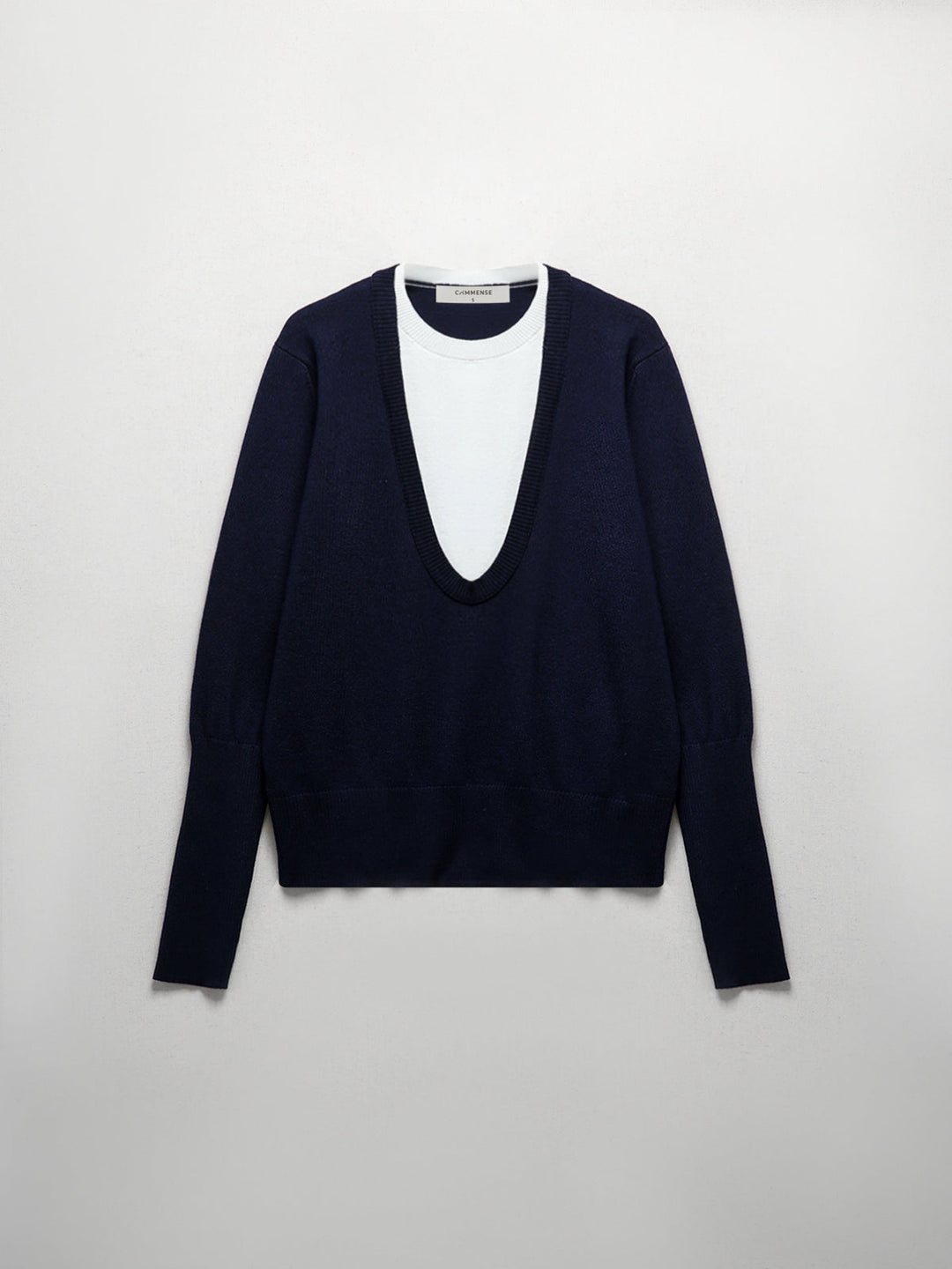 Renk bloklu kadın kazak, gündelik stil için ideal