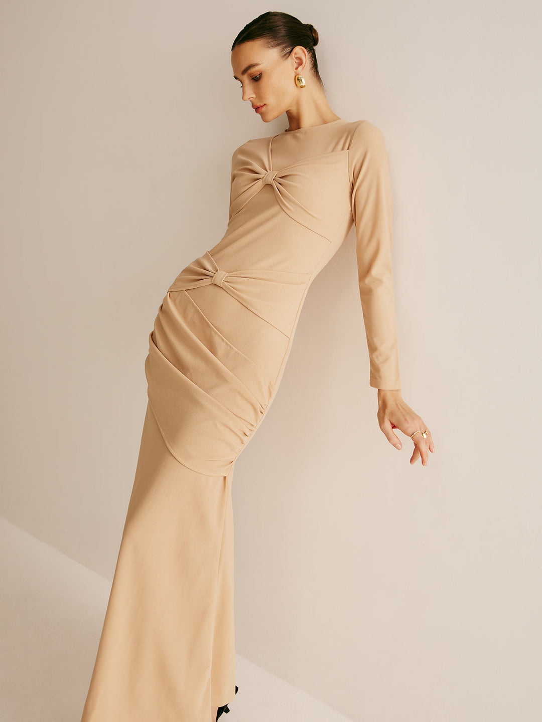 Furmalı Kemer Detaylı Elbise, Svelte Chic