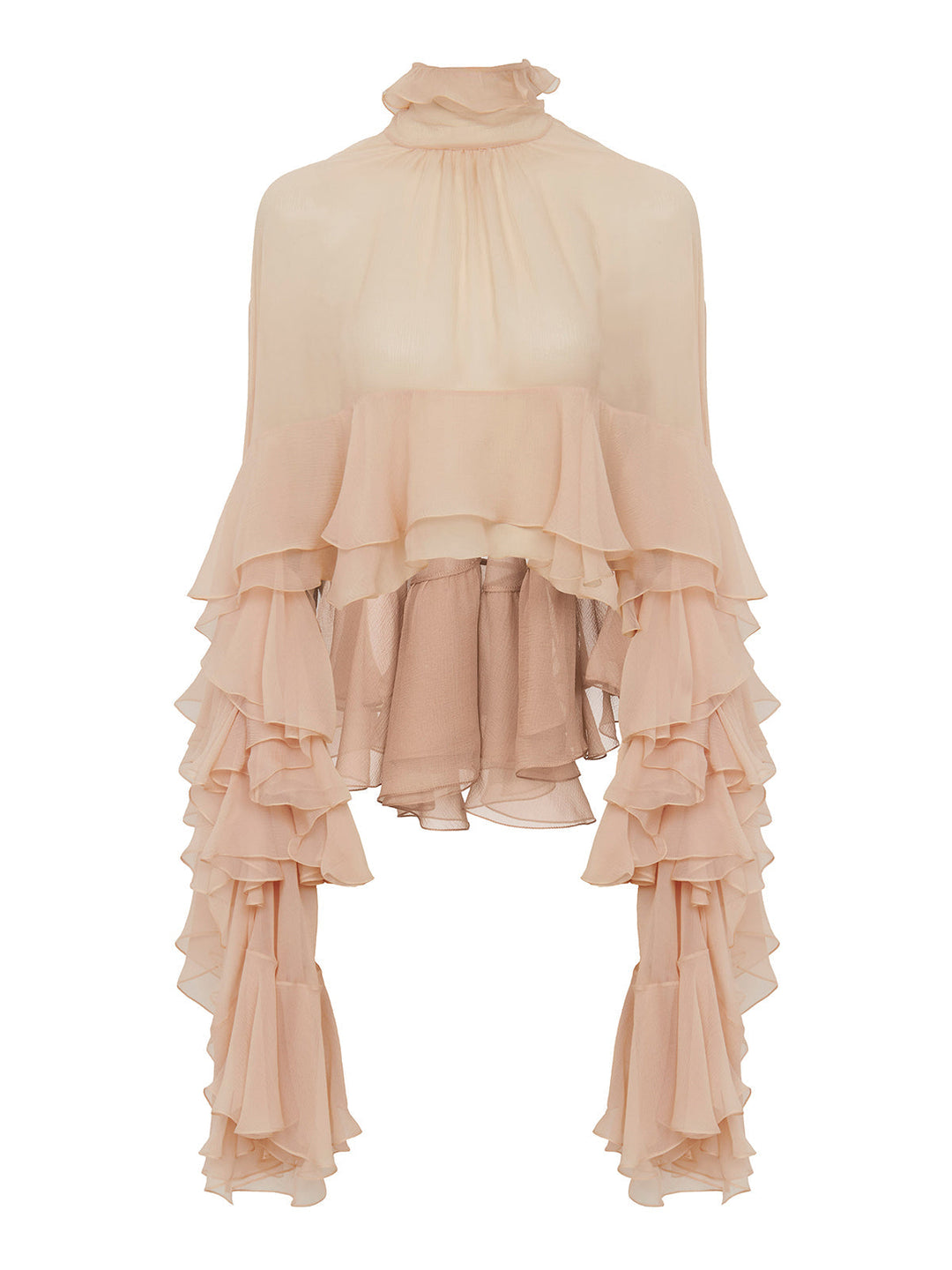 Yaka fırfırlı şifon bluz, Svelte Chic markası