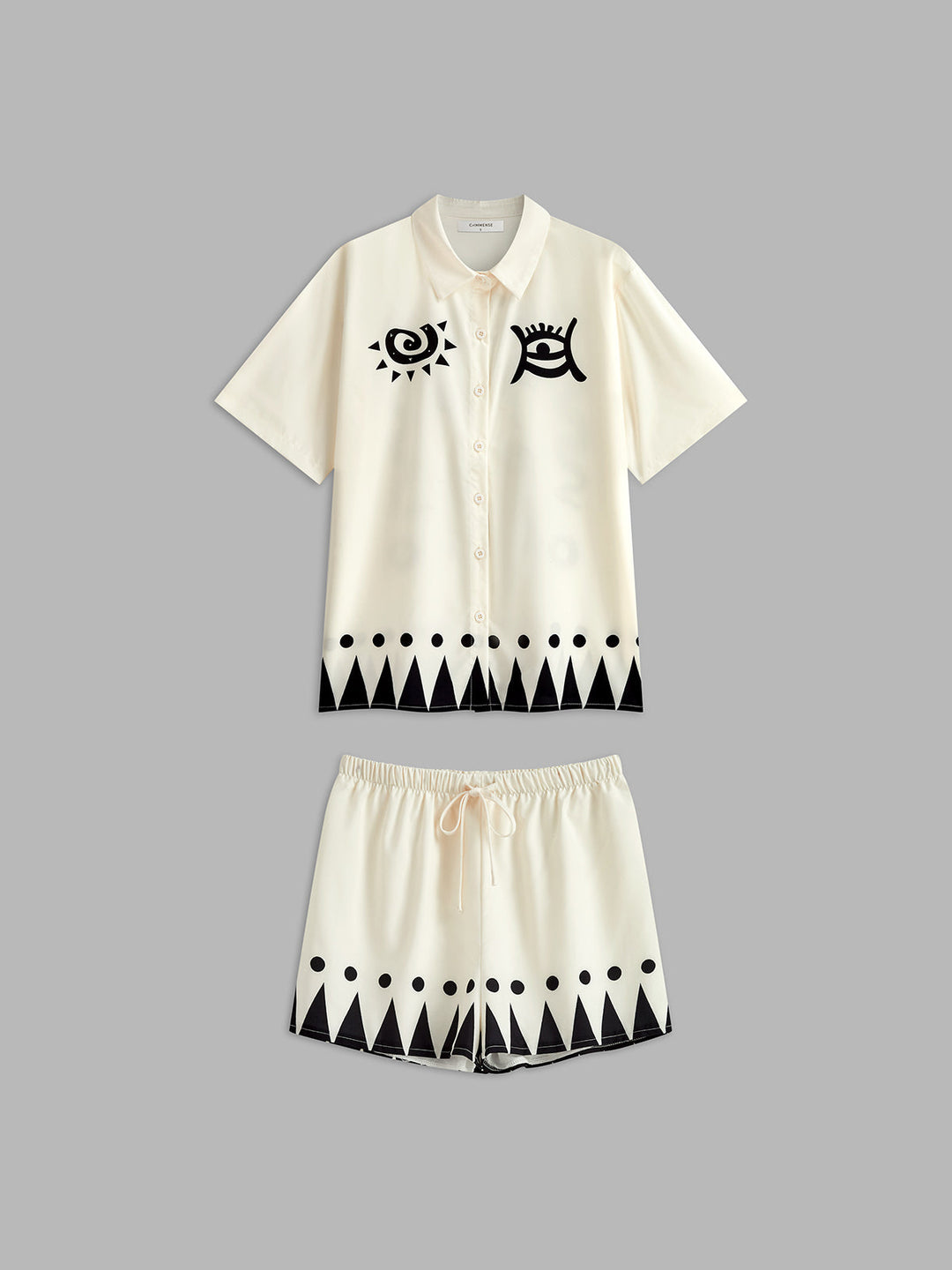 Günlük Baskılı Şort Takımı ile rahat ve şık bir görünüm