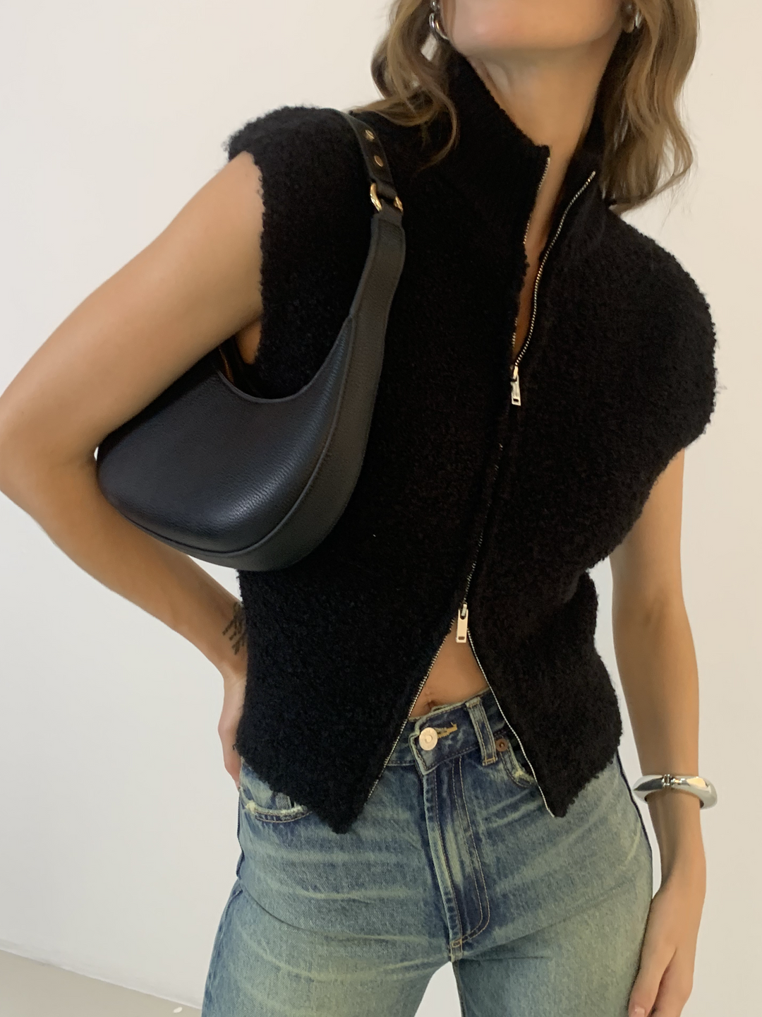 İki Yönlü Fermuarlı Minky Hırka - Svelte Chic