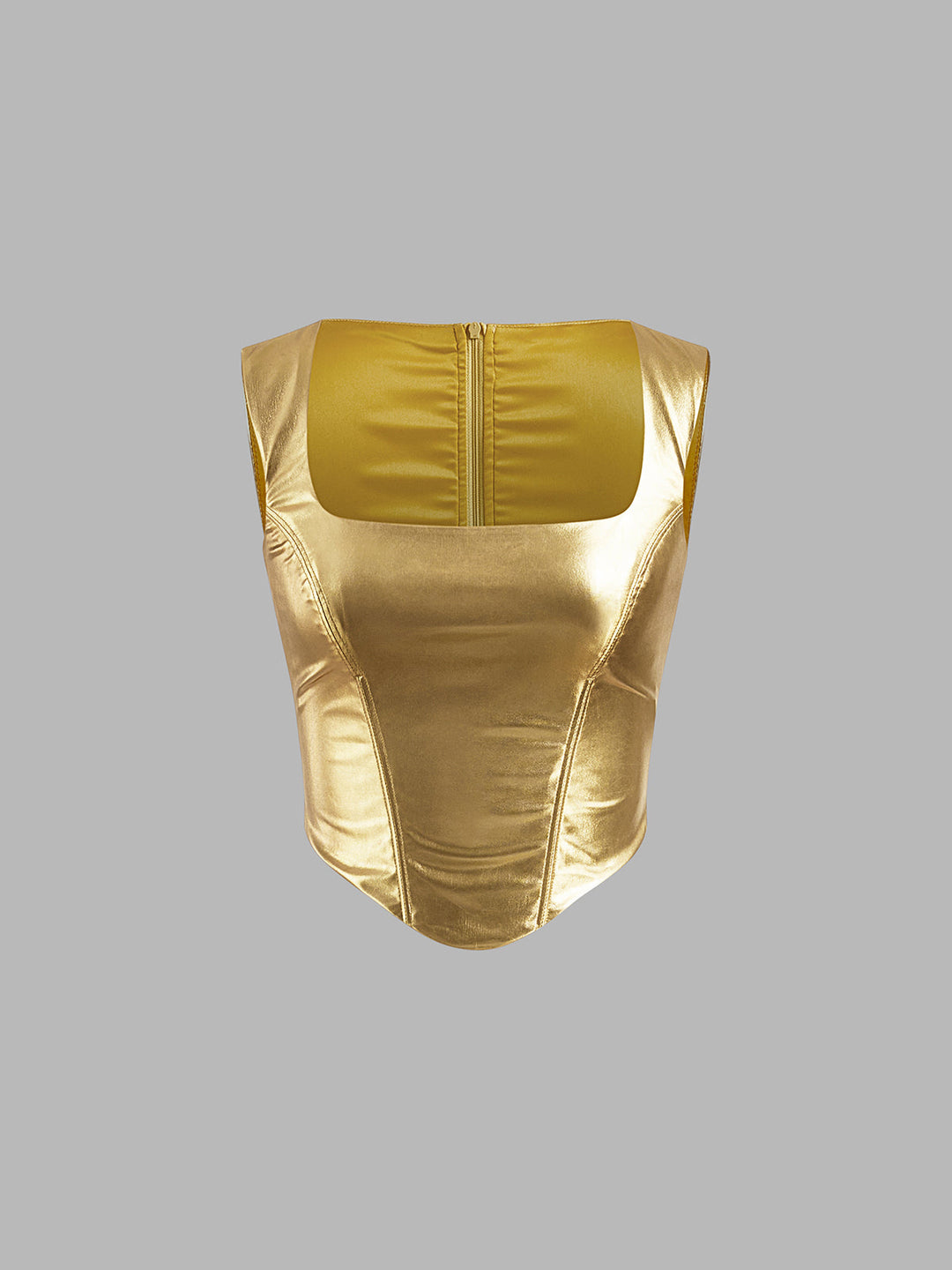 Svelte Chic Kare Yaka Korse Üst