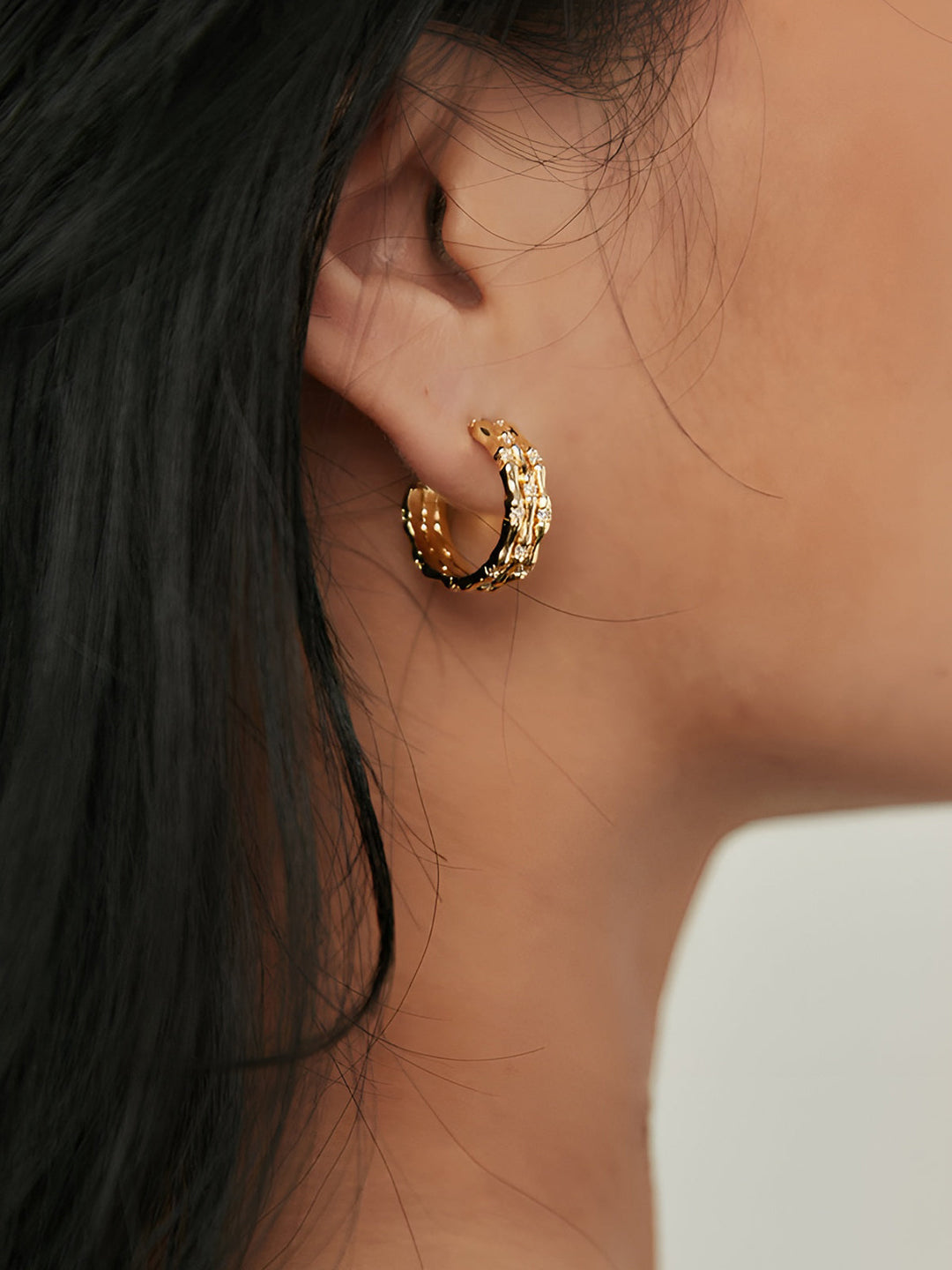 Şık Tünel Halka Küpe - Svelte Chic