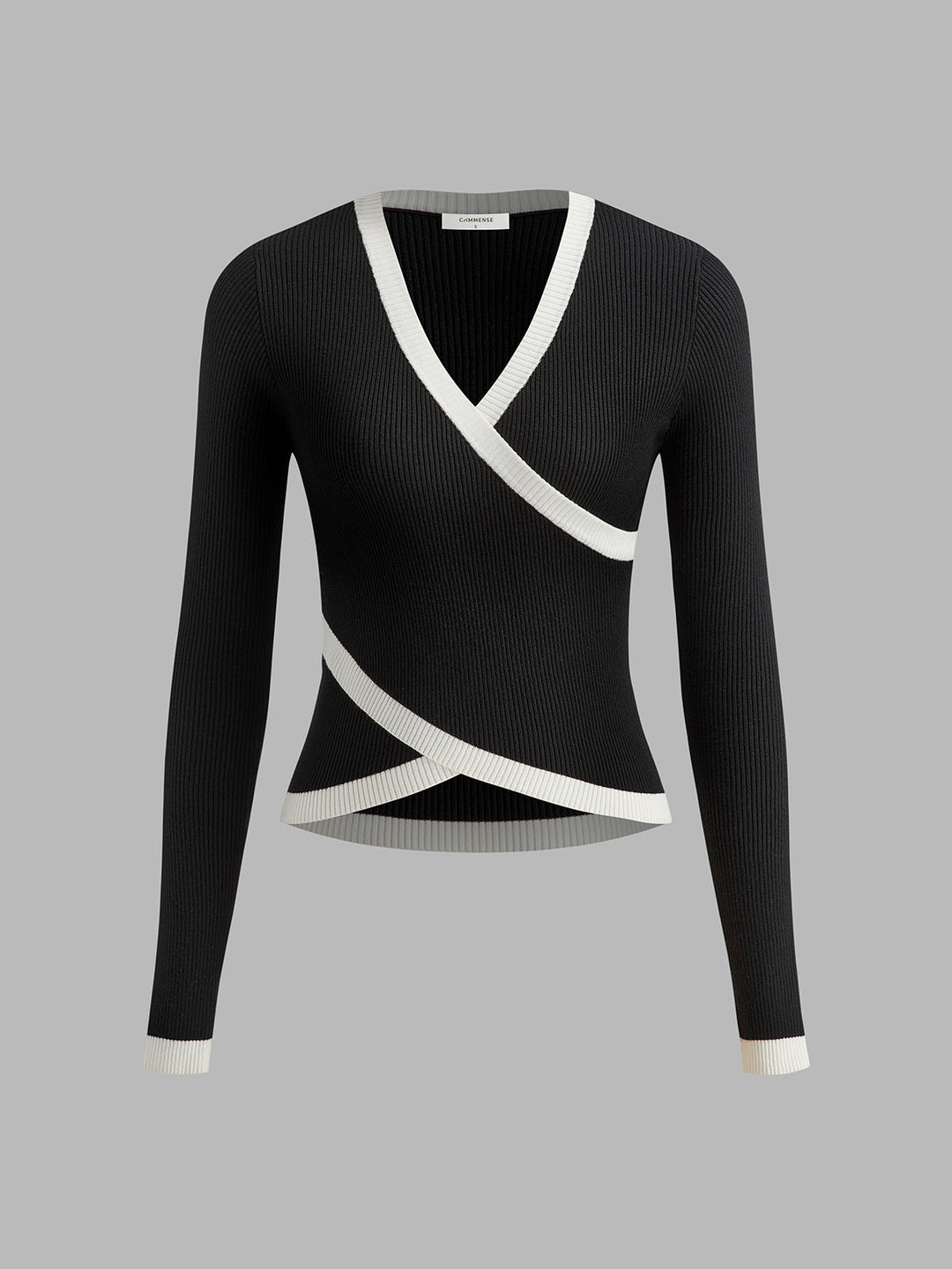 Ribana Dikey Çizgili İnce Kazak, şık ve zarif tasarım