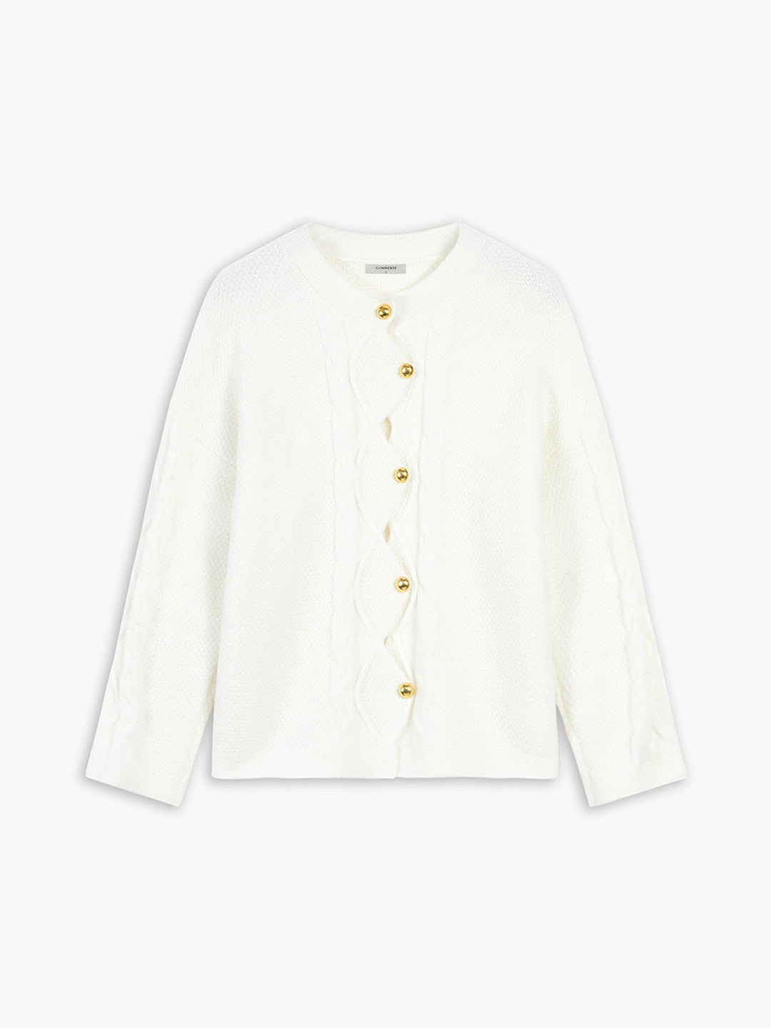 Metal düğmeli örgü hırka, Svelte Chic markası