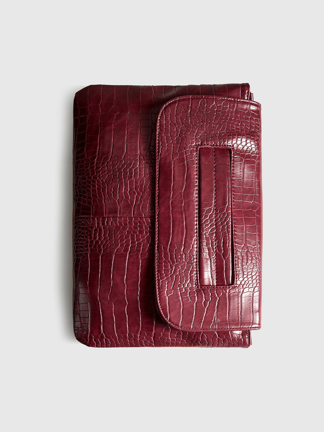 Timsah desenli büyük kapasiteli el çantası