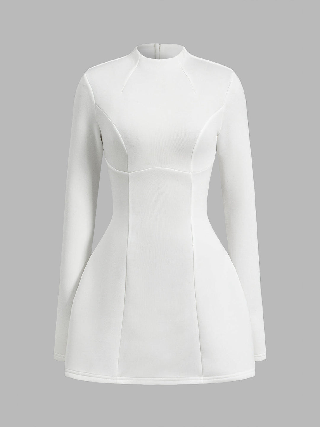 Şık düşük bel dar kesim fermuarlı elbise