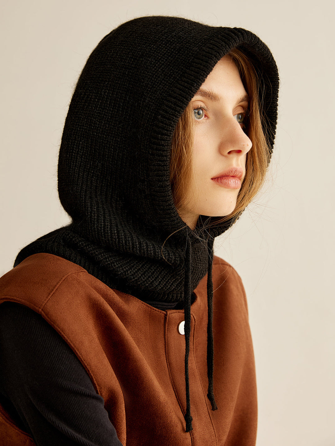 Drawstring Warm Balaclava Hat - Sıcak ve Şık Kış Aksesuarı