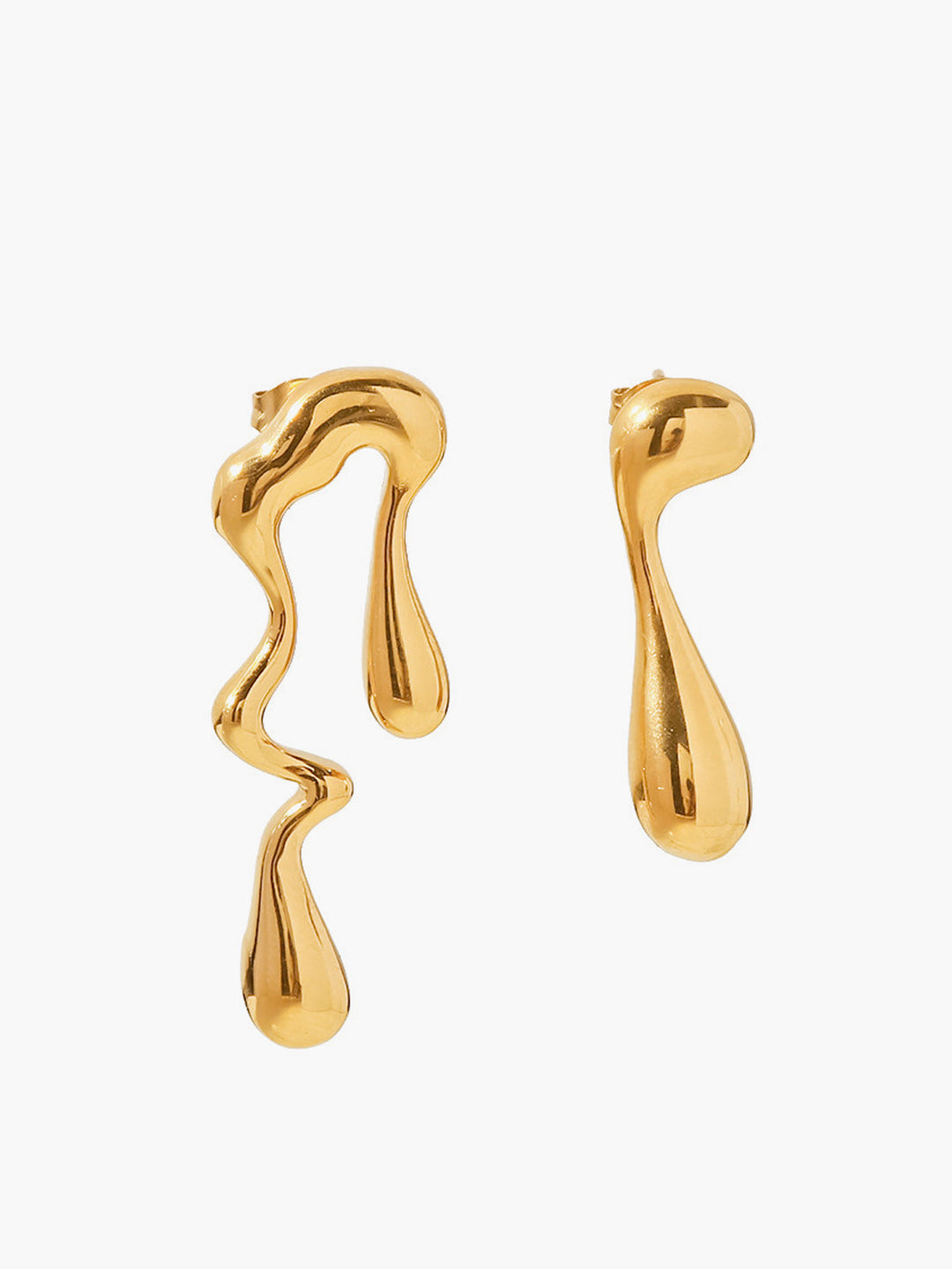 Asymmetrical Water Drop Earrings, Svelte Chic