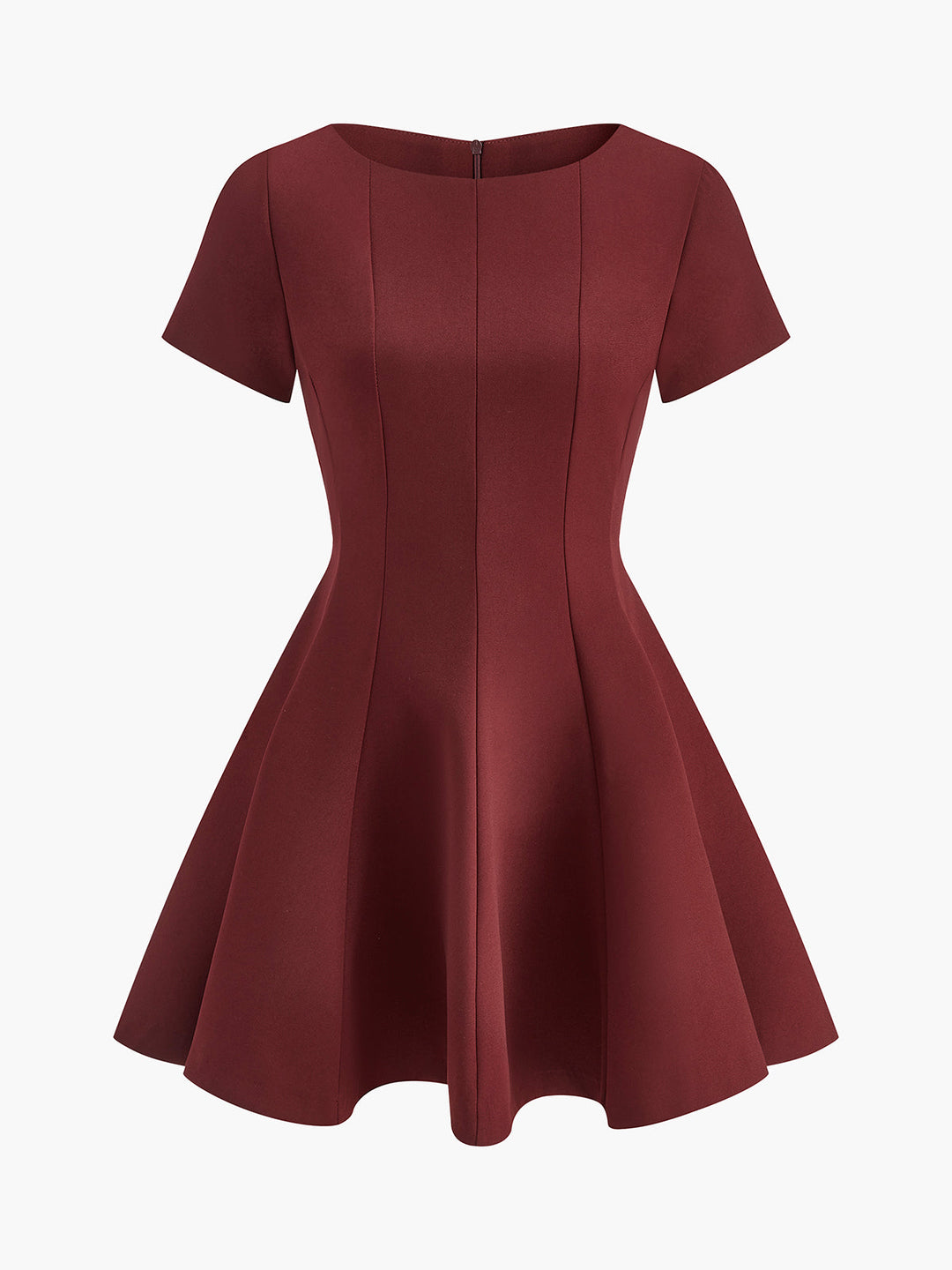 Şık Fırfırlı Kenarlı Kısa Kollu Elbise