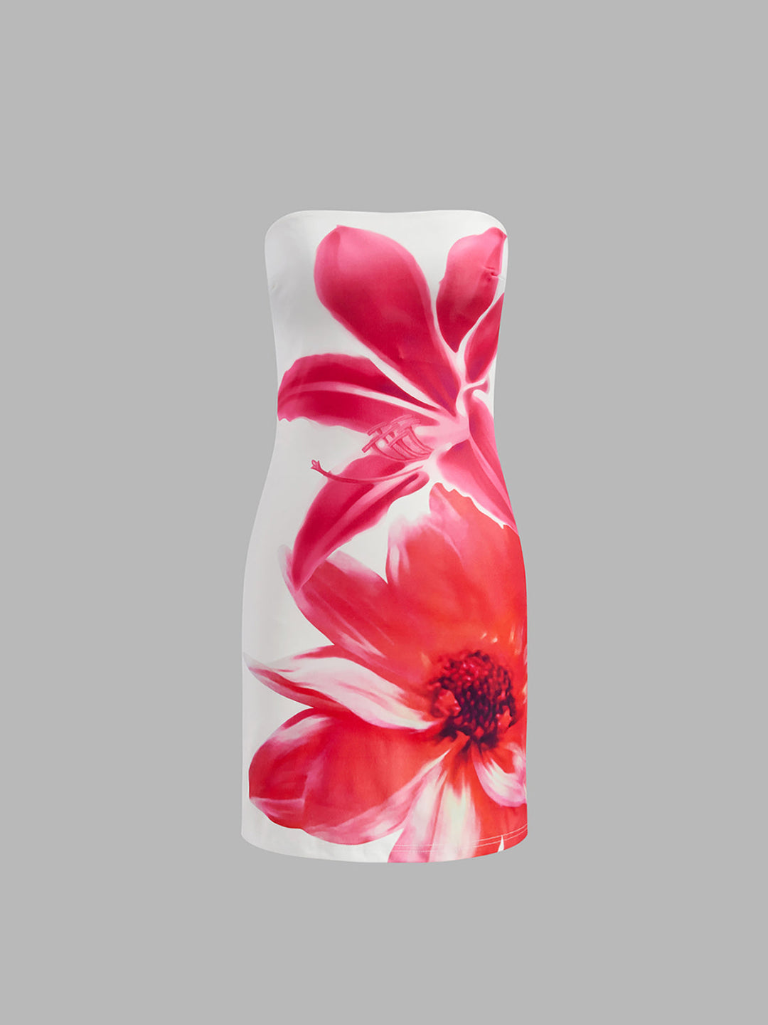 Çiçekli Omuzları Açık İnce Elbise - Svelte Chic