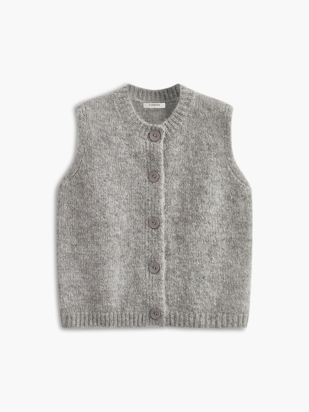 Wool-Blend Soft Sweater Vest, kadın modası, günlük stil