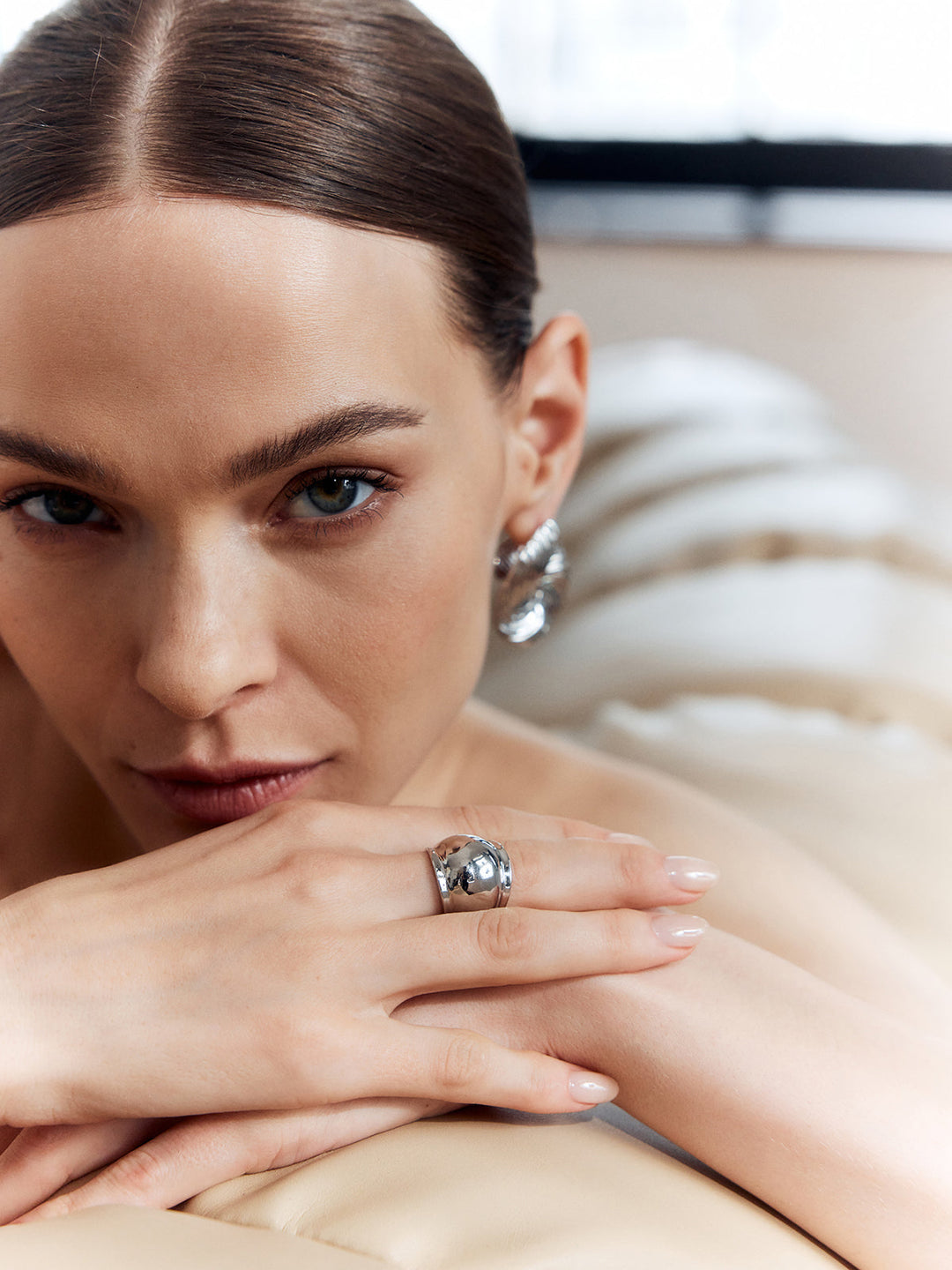 Gümüş Kaplama Yüzük - Svelte Chic