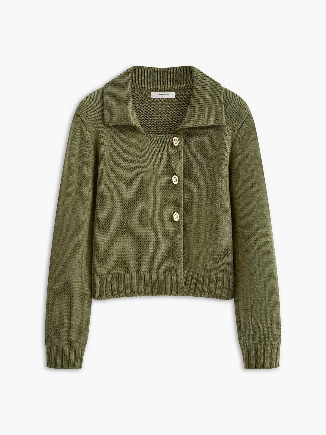 Şık Metal Yaka Kazak - Svelte Chic