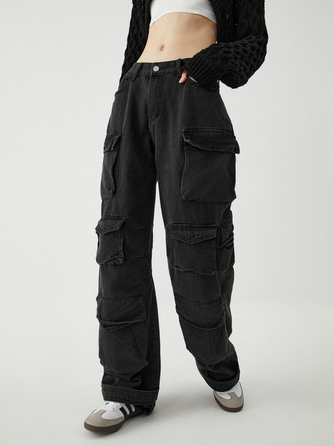 Svelte Chic Katı Yardımcı Cep Kot Pantolon