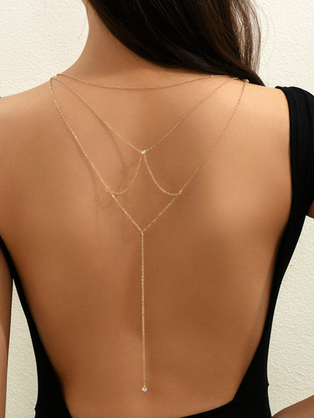 Strass taşlı yığınlı tasma kolye, Svelte Chic