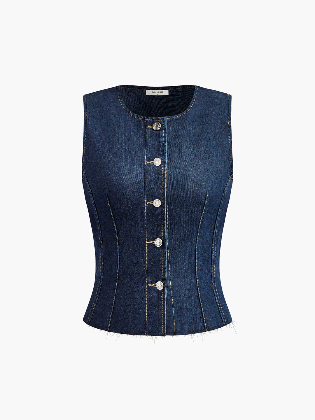 Pamuklu göğüs detaylı kot atlet, Svelte Chic