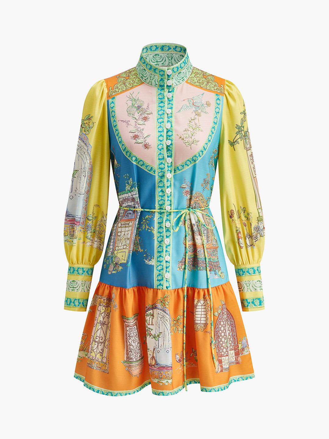 Şık Fiyonklu Elbise ve Kemer