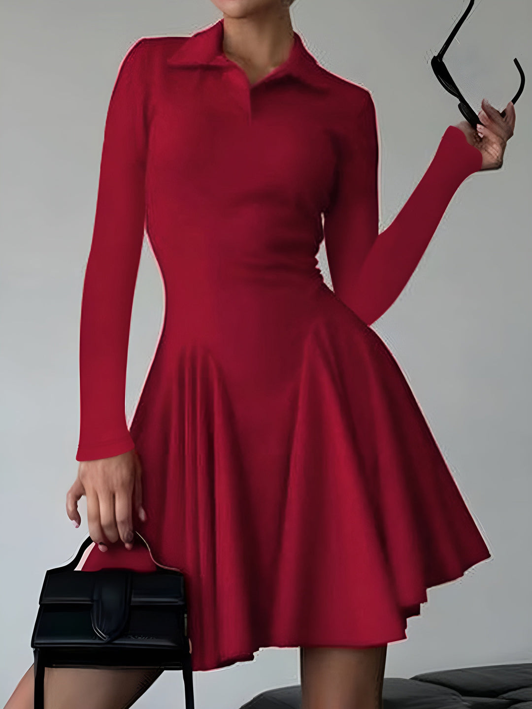 Plise Ribanalı Elbise, Svelte Chic koleksiyonundan şık bir tasarım