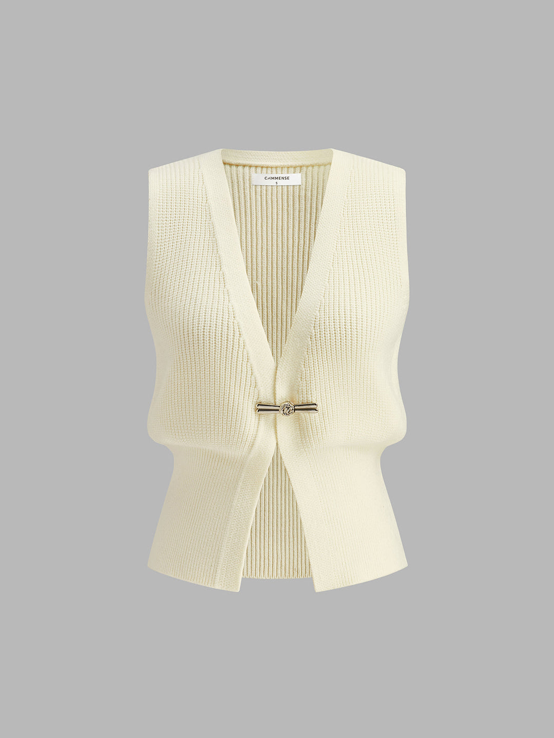 Şık Metal Kısmı Sıkan Yelek, şık bel tasarımı ile