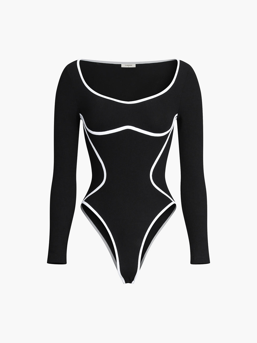 Kontrast Şeritli Askılı Body, Svelte Chic