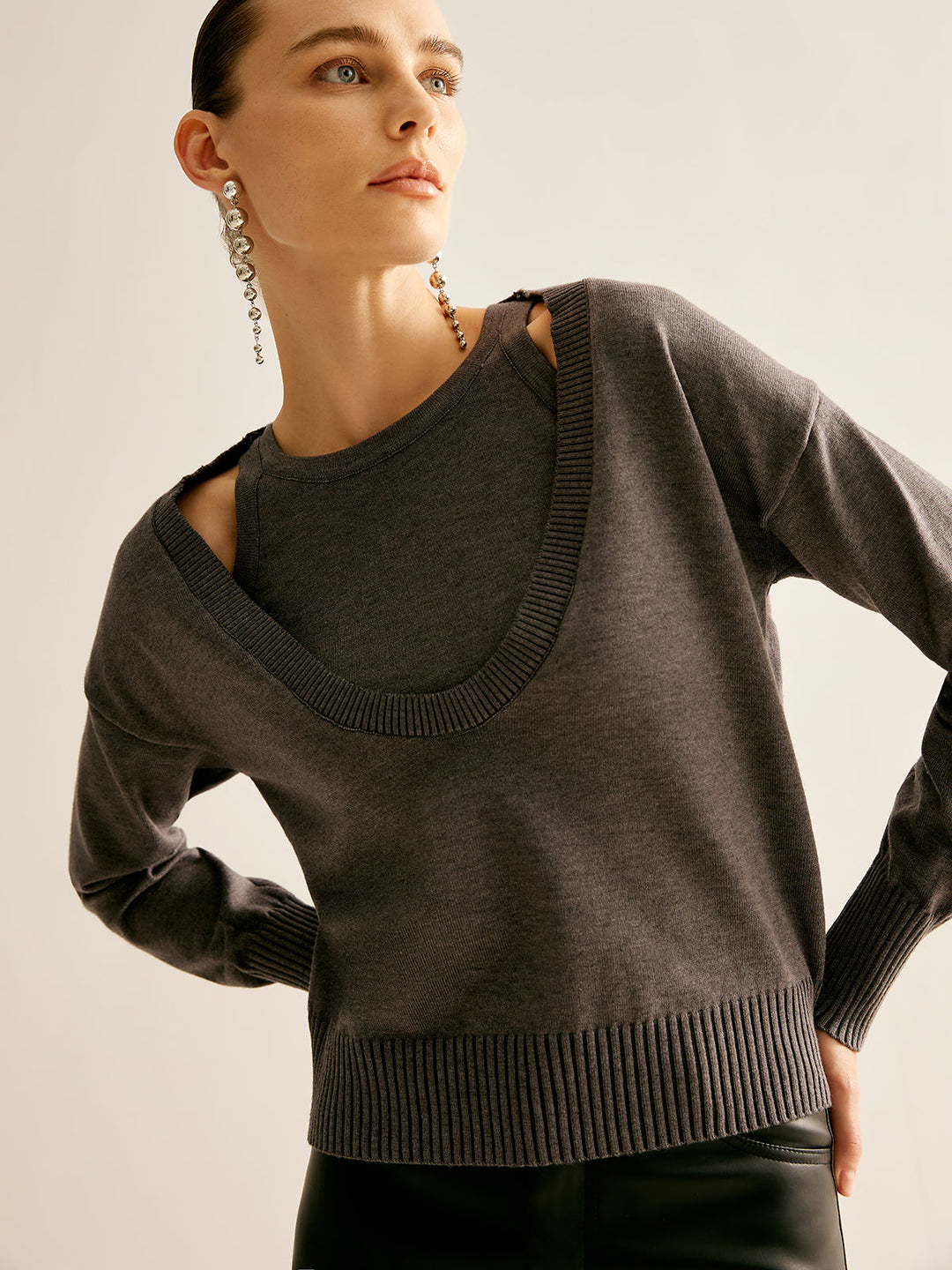 Günlük 2'si 1 Arada Kazak - Svelte Chic