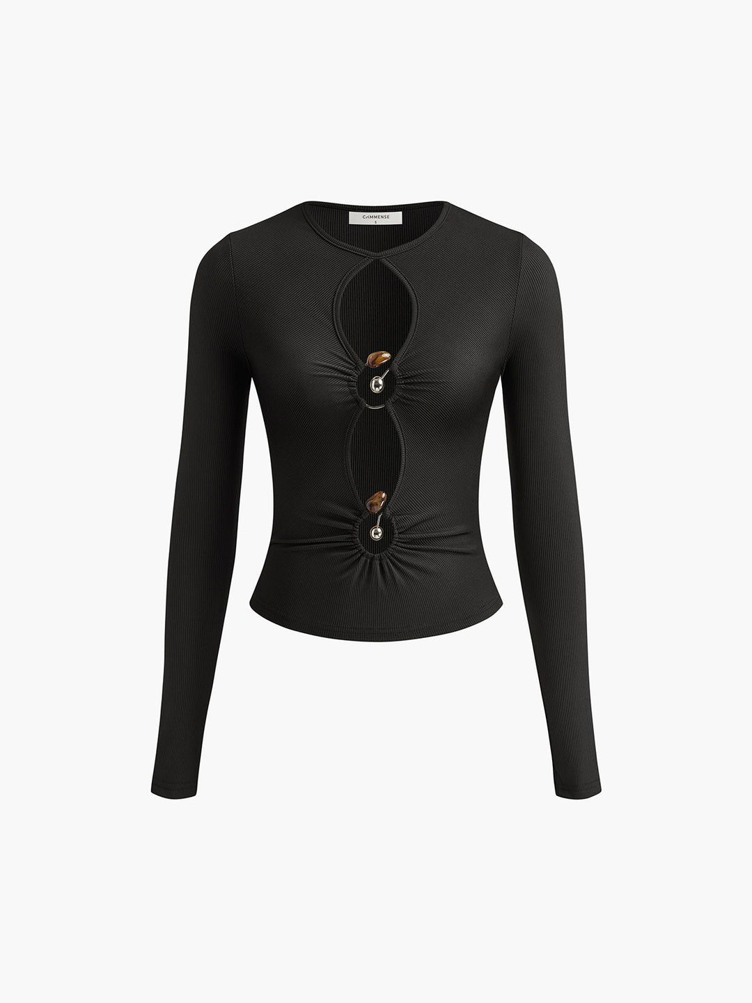 O-Halka Kesimi Uzun Kollu Tişört, Svelte Chic