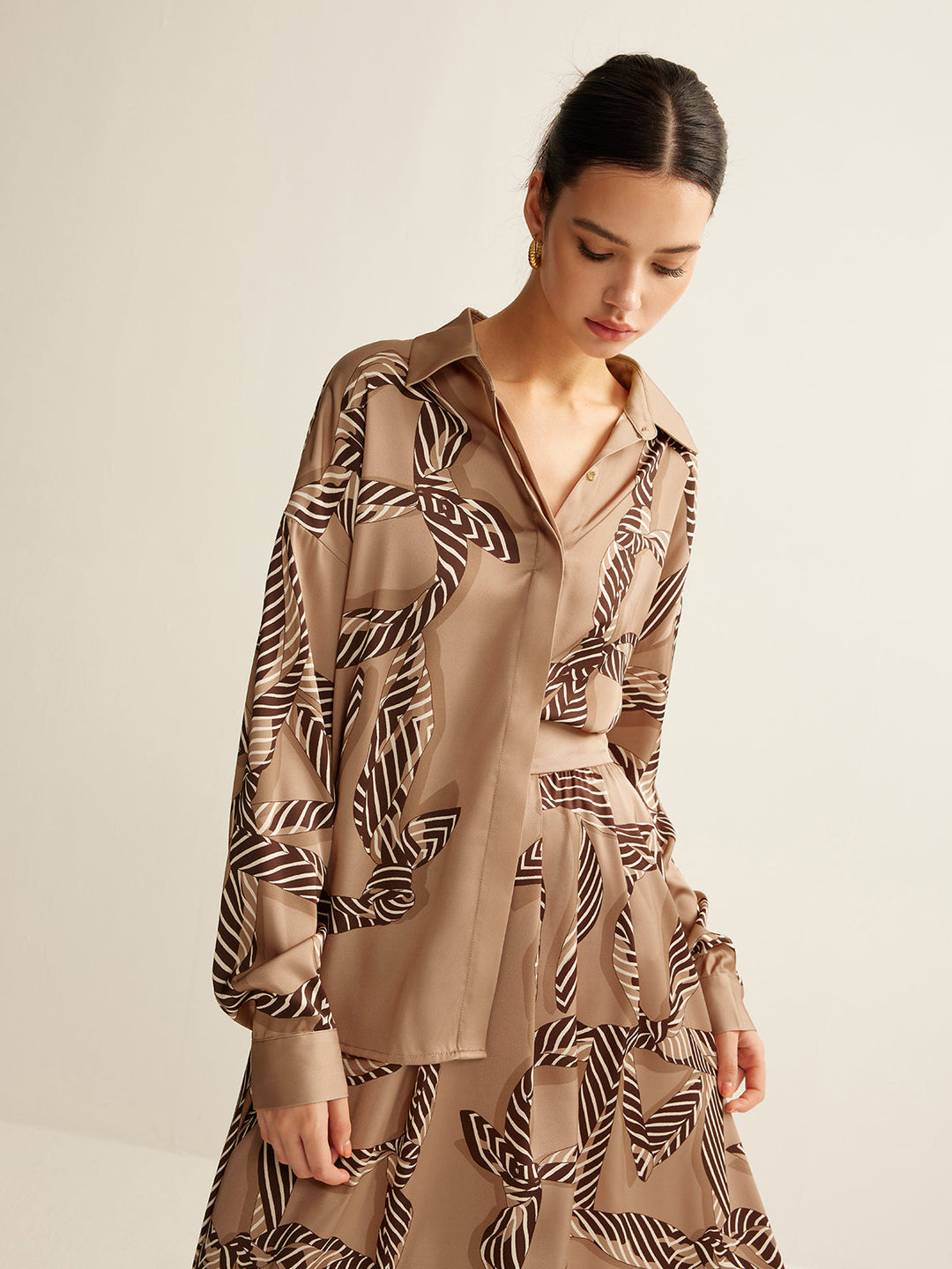 Boheme Desenli Polo Tişört, Svelte Chic