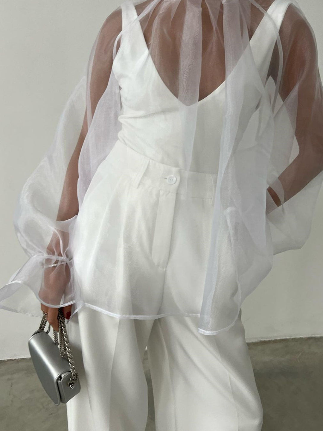 Fileli Sırtı Düğümlü Gömlek - Svelte Chic