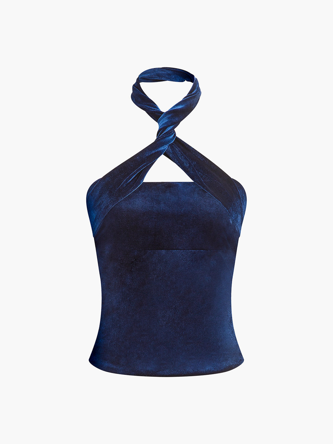 Şık Kadife Yaka Detaylı Fermuarlı Üst - Svelte Chic