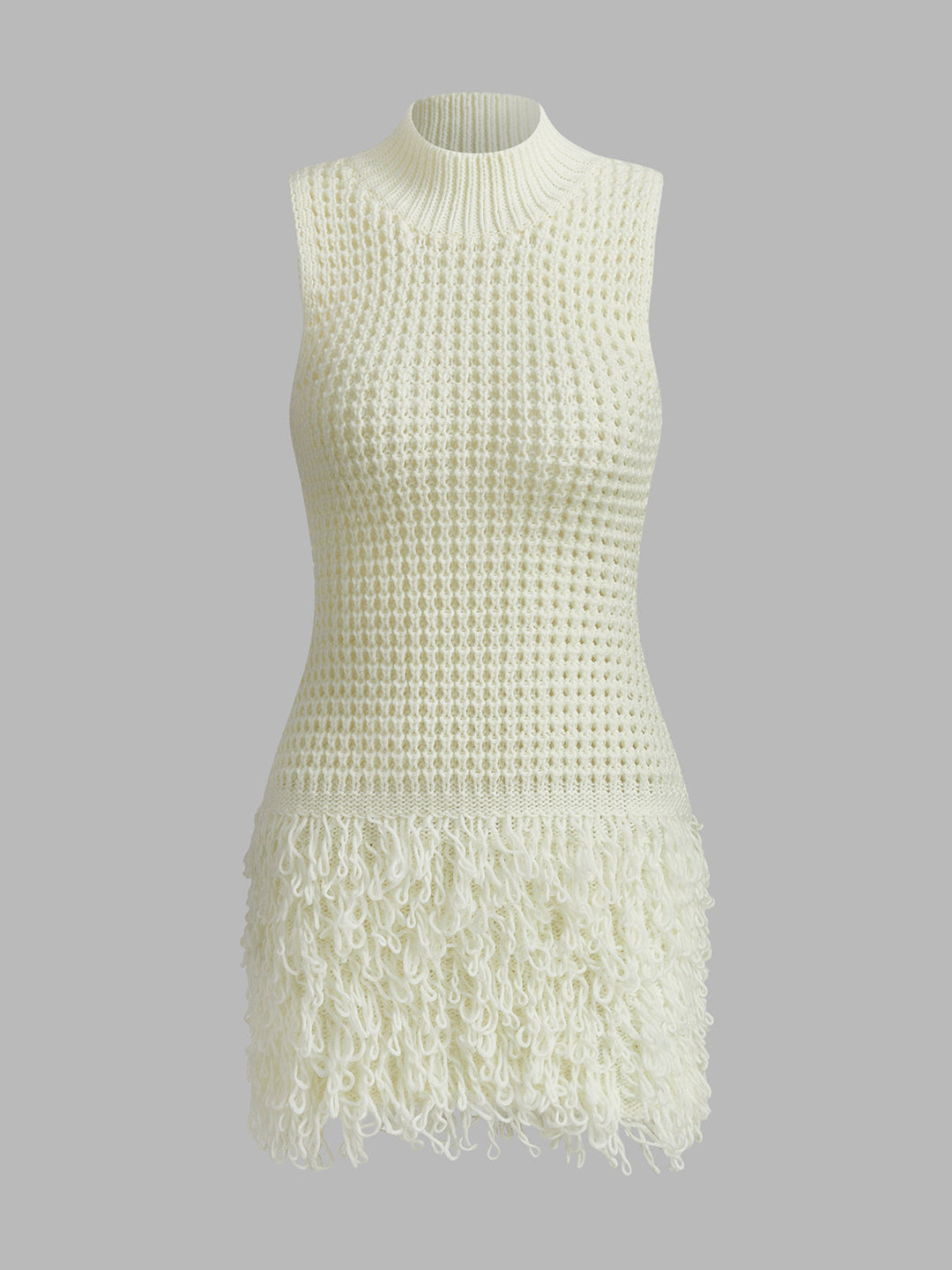 Düztaban Yaka Rüya Düşmeler Triko Elbise - Svelte Chic