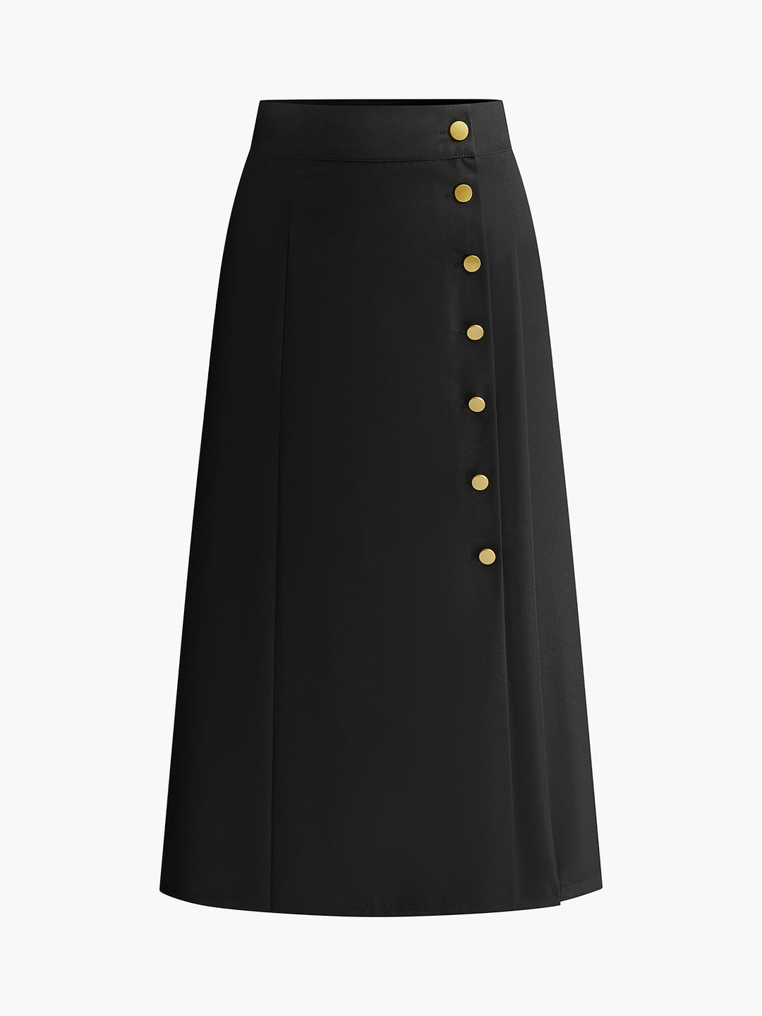 Metal Button Midi Skirt, Svelte Chic marka, günlük ve şık tasarım