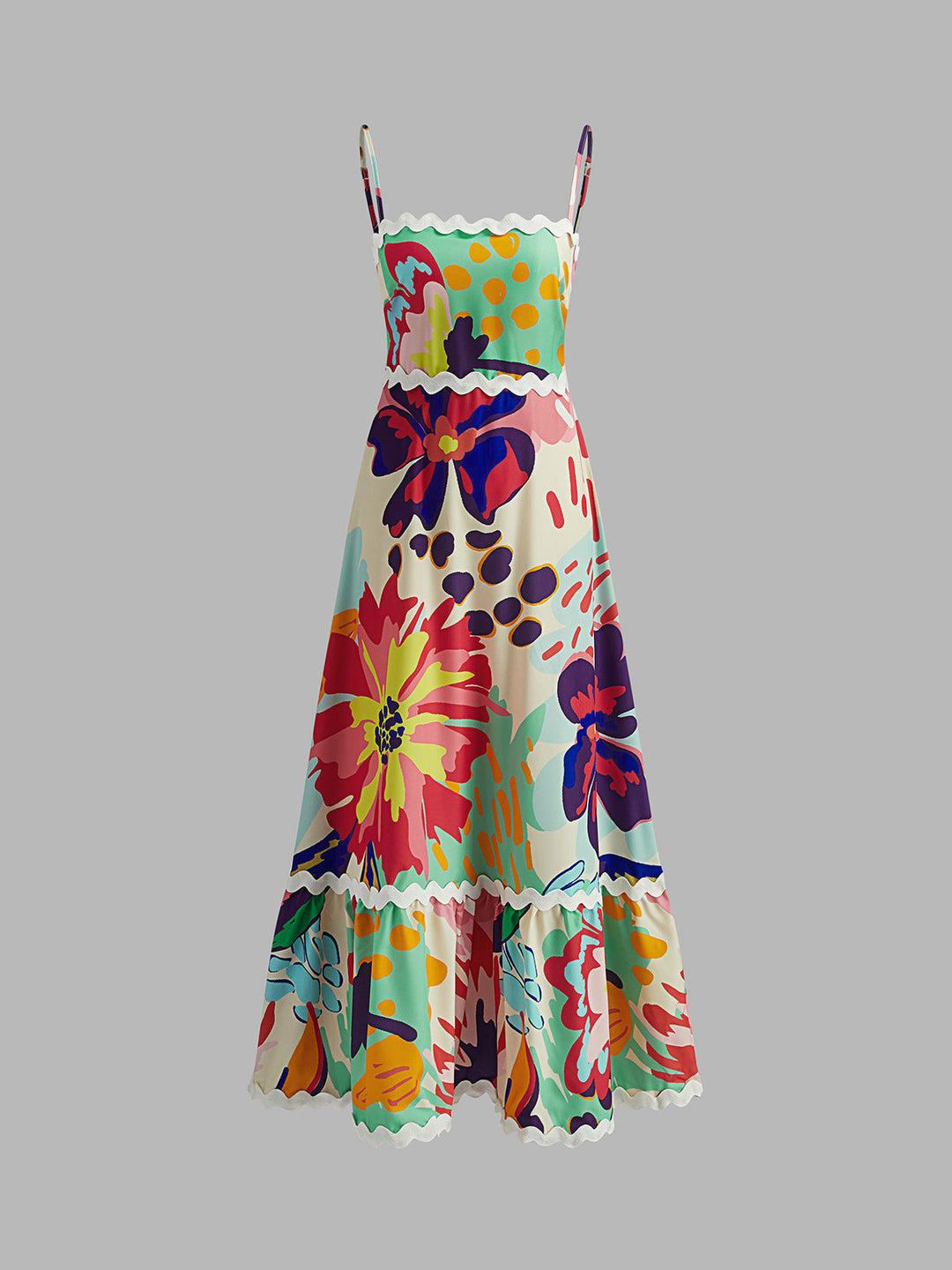 Boho Çiçekli Cami Elbise, tatil için mükemmel seçim