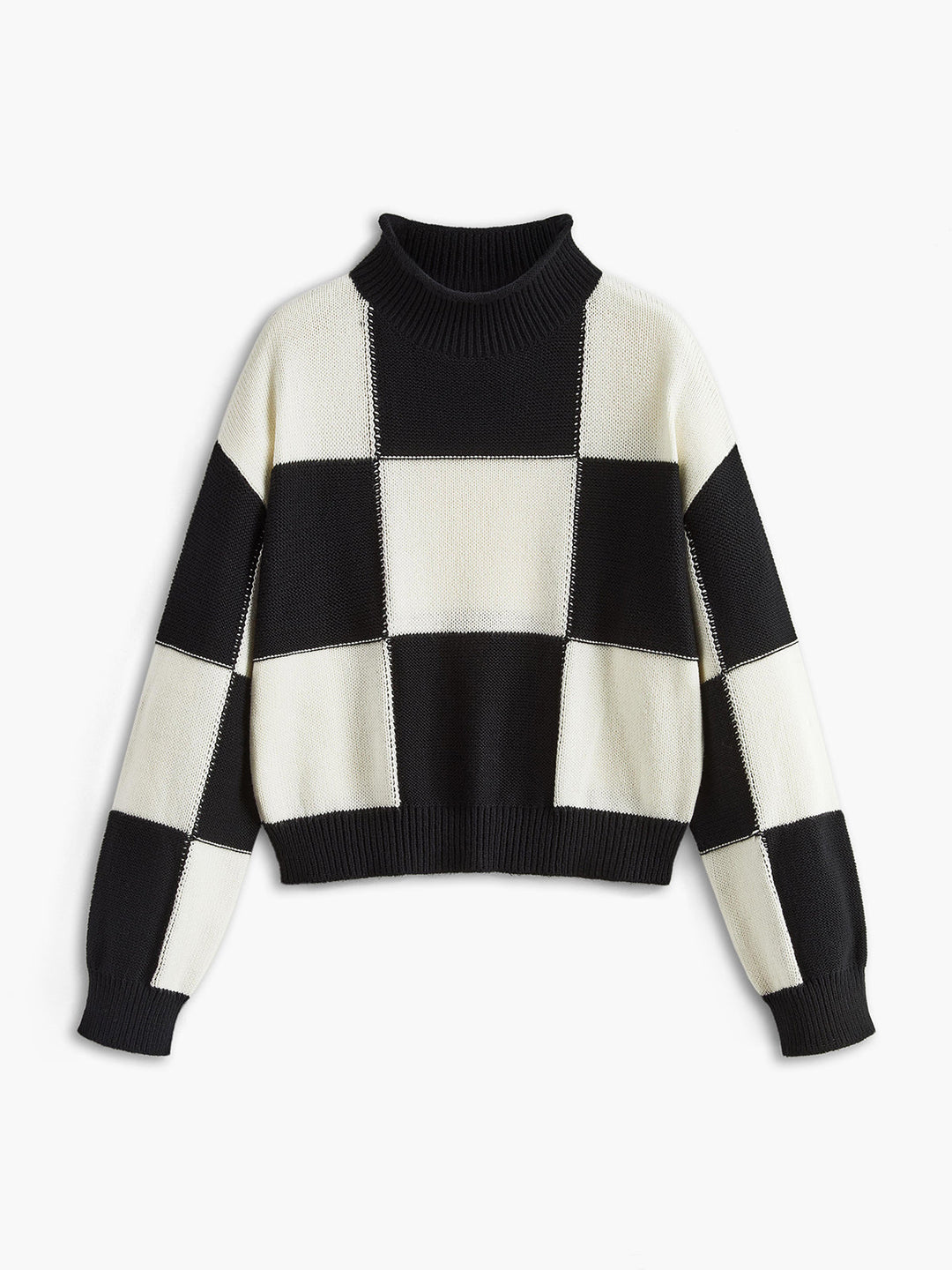 Svelte Chic İkili Kareli Kazak