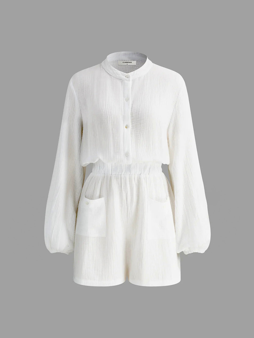 Pamuk Cepli Düğmeli Tulum - Svelte Chic