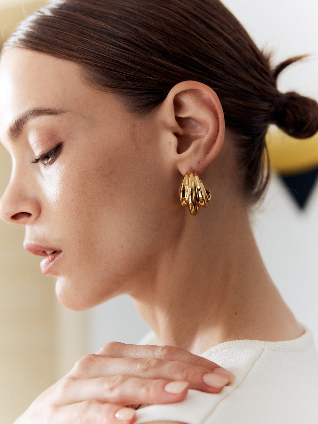 Zarif Salyangoz Tarzı Küpeler - Svelte Chic