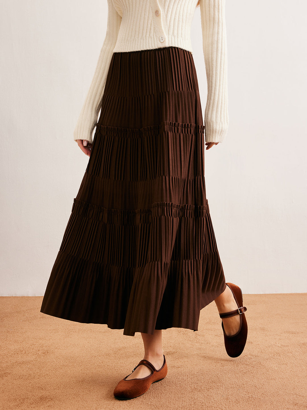 Marul Kesim Plise Etek - Svelte Chic