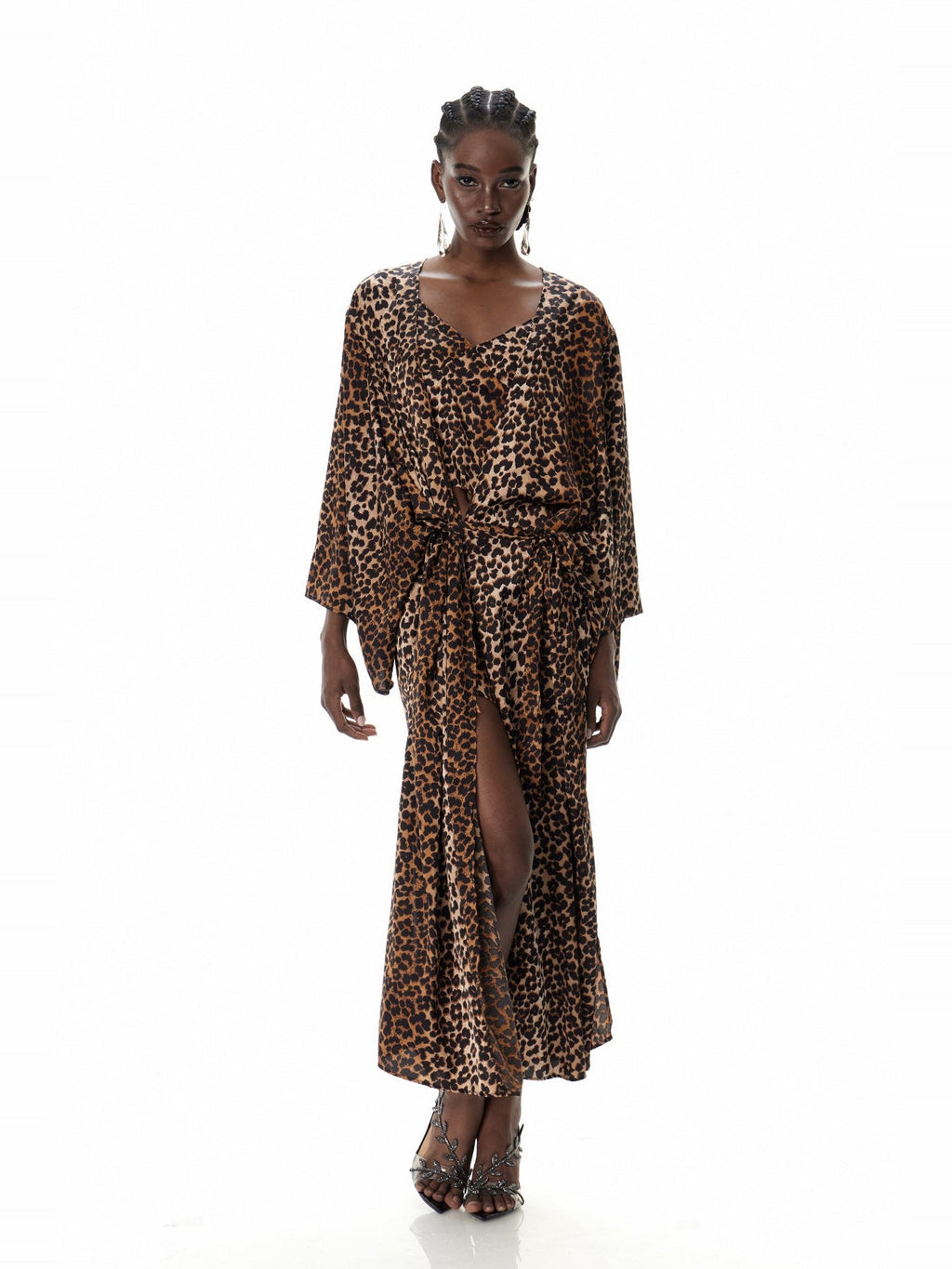 Cristi Leopard Three-Piece Pants Set - Camel — Svelte Chic