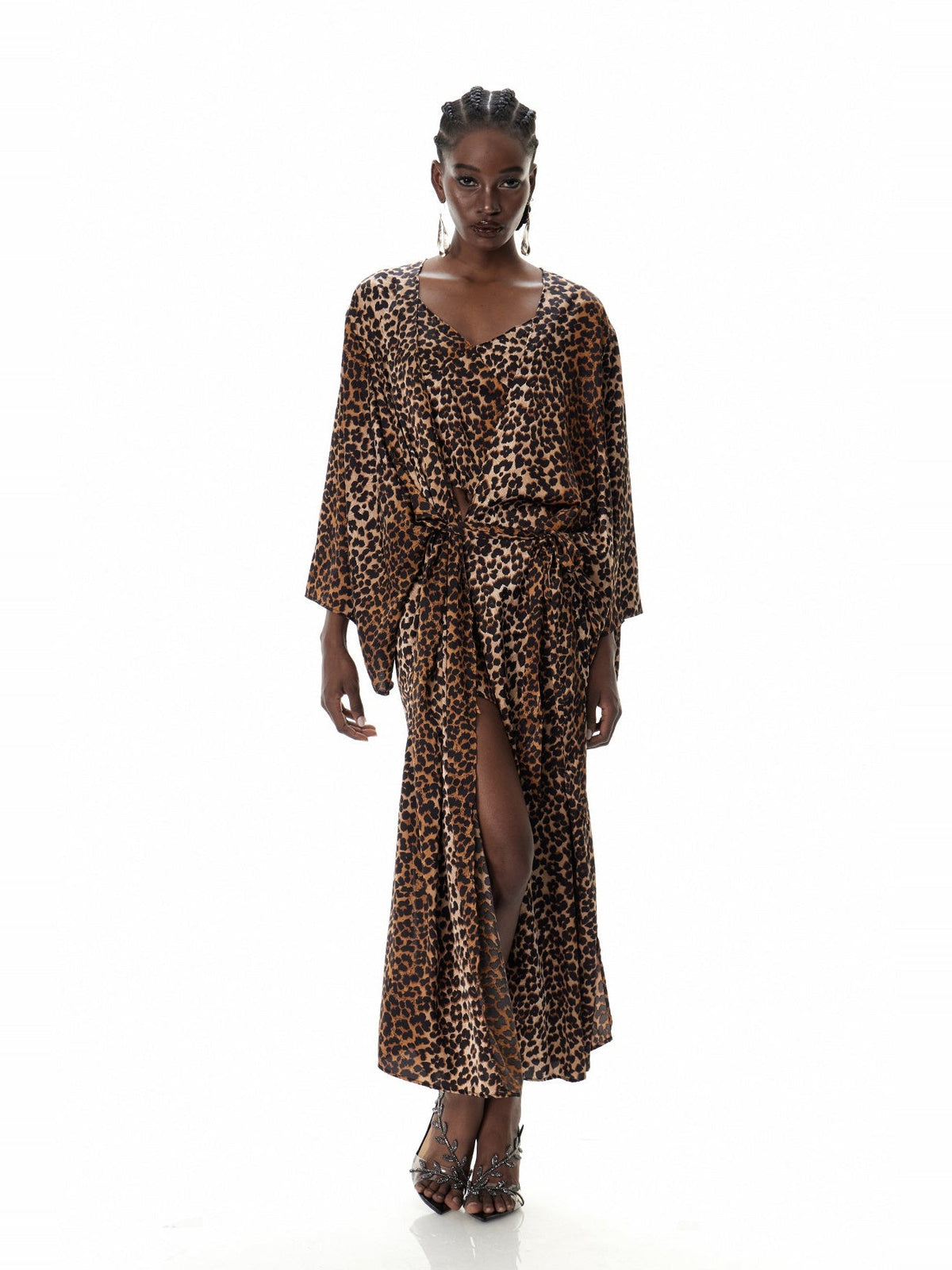 Cristi Leopard Three-Piece Pants Set - Camel — Svelte Chic