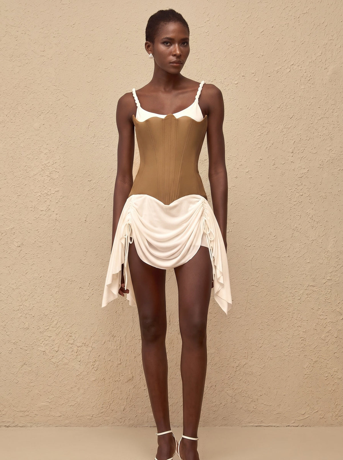 Yasmine Panel Detail Bustier Mini Dress — Svelte Chic