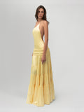 Athena One Shoulder Open Back Maxi Dress — Svelte Chic
