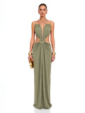 Sienna Halter Cut Out Maxi Dress — Svelte Chic