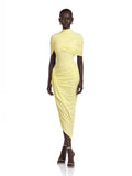 Manuela Asymmetric Caped Midi Dress — Svelte Chic