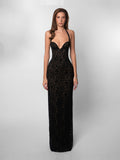 Monique Corset Back Lace Maxi Dress — Svelte Chic