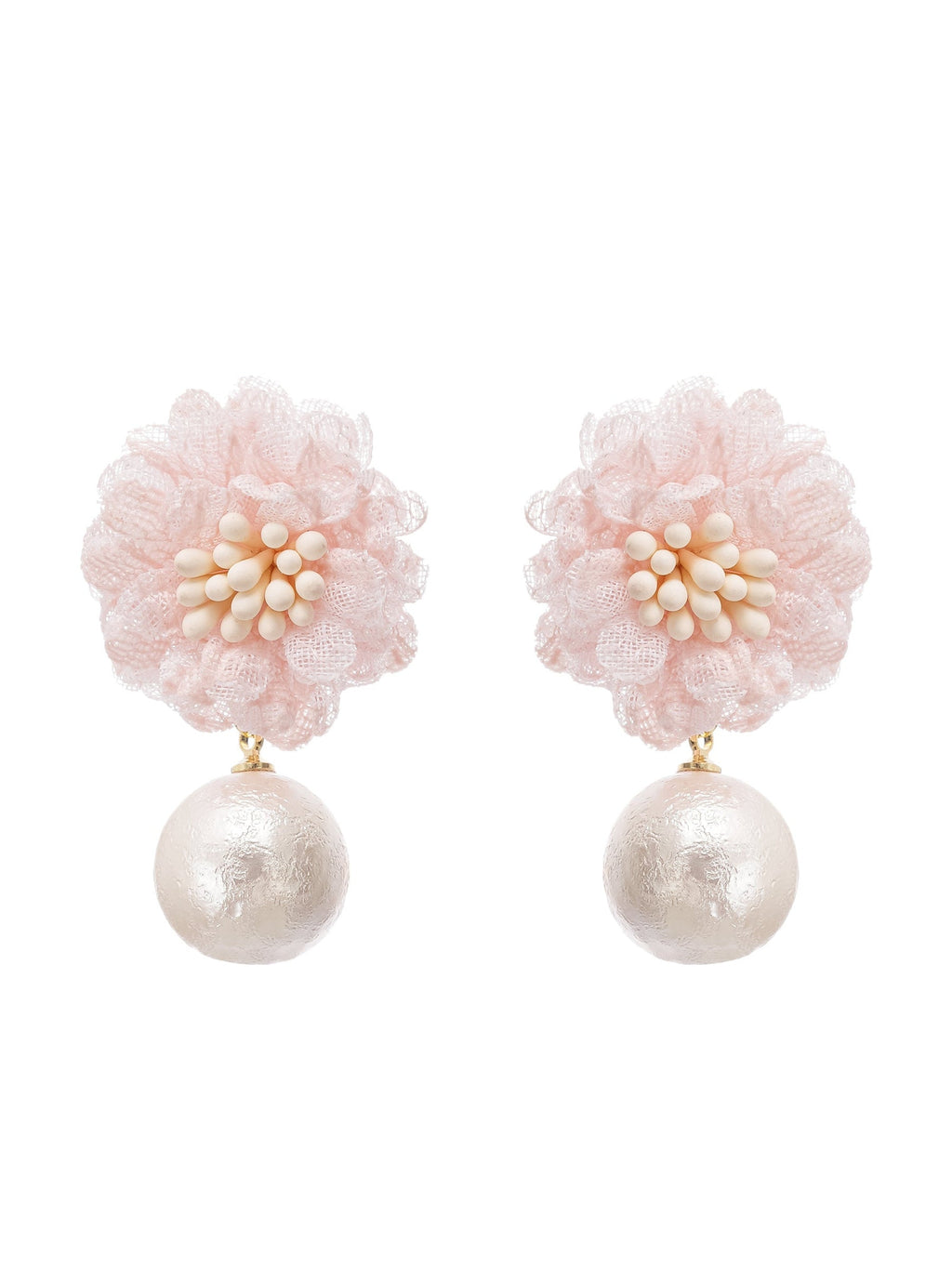 Capriana Floral Pearl Drop Earrings — Svelte Chic