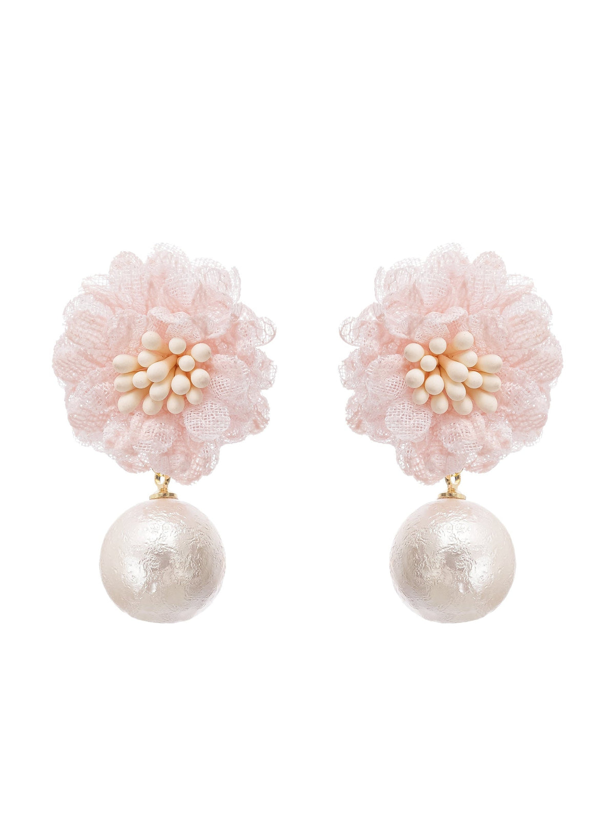 Capriana Floral Pearl Drop Earrings — Svelte Chic