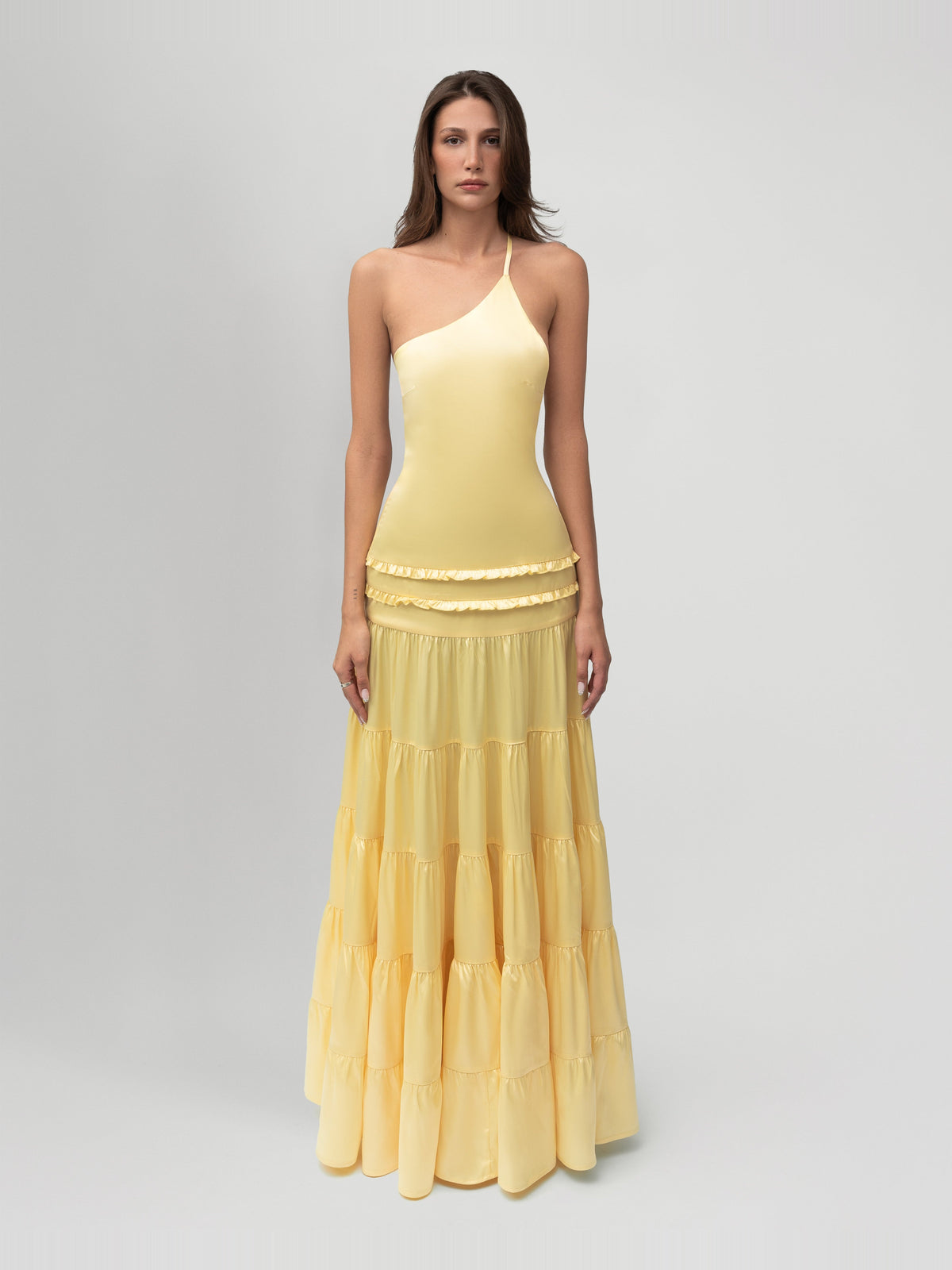 Athena One Shoulder Open Back Maxi Dress — Svelte Chic