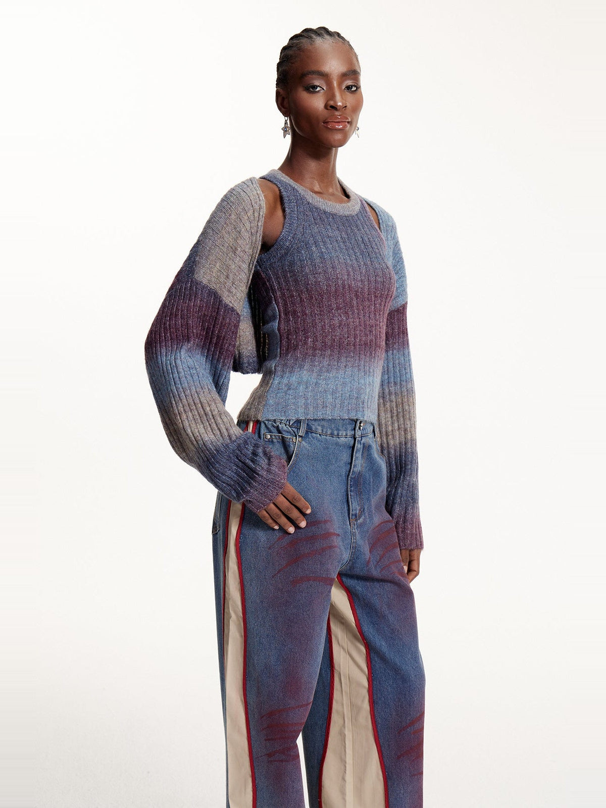 Eloy Hayley Ombre Knit Tank and Bolero Set - Blue — Svelte Chic