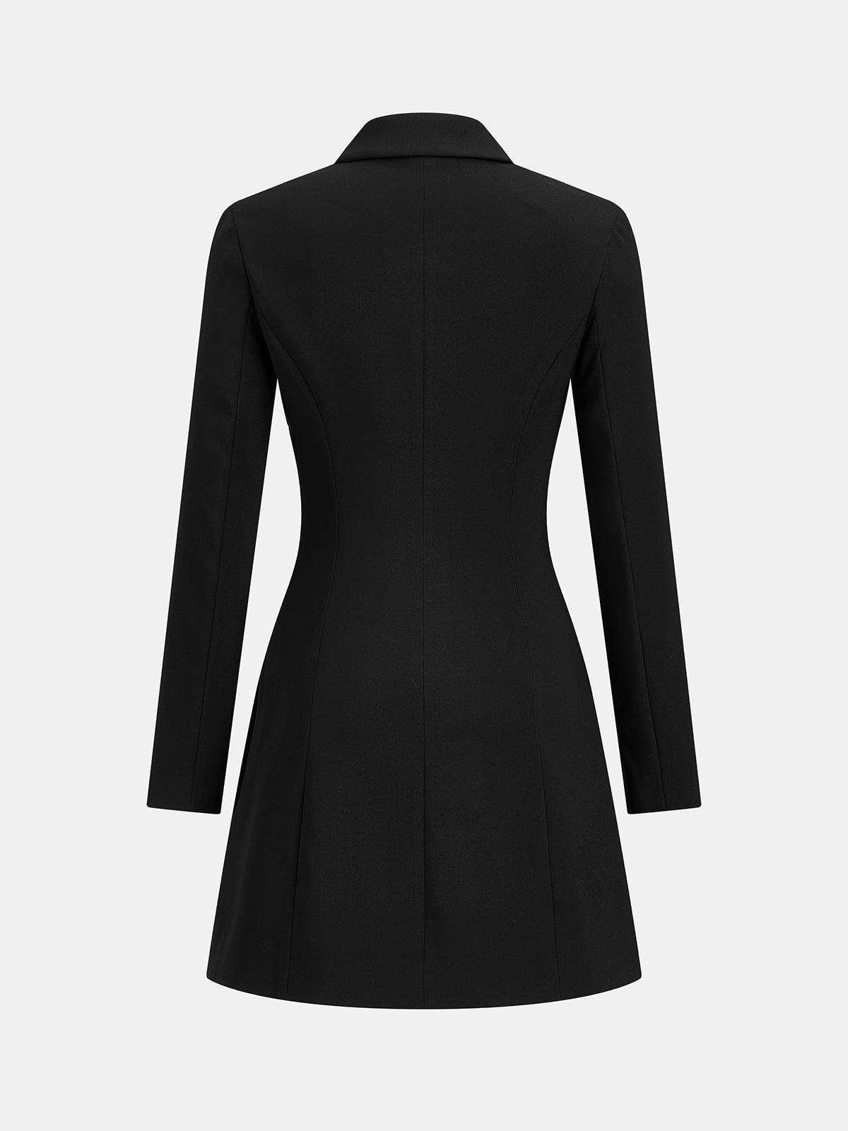 Asymmetric Button Pleated Blazer Mini Dress — Svelte Chic